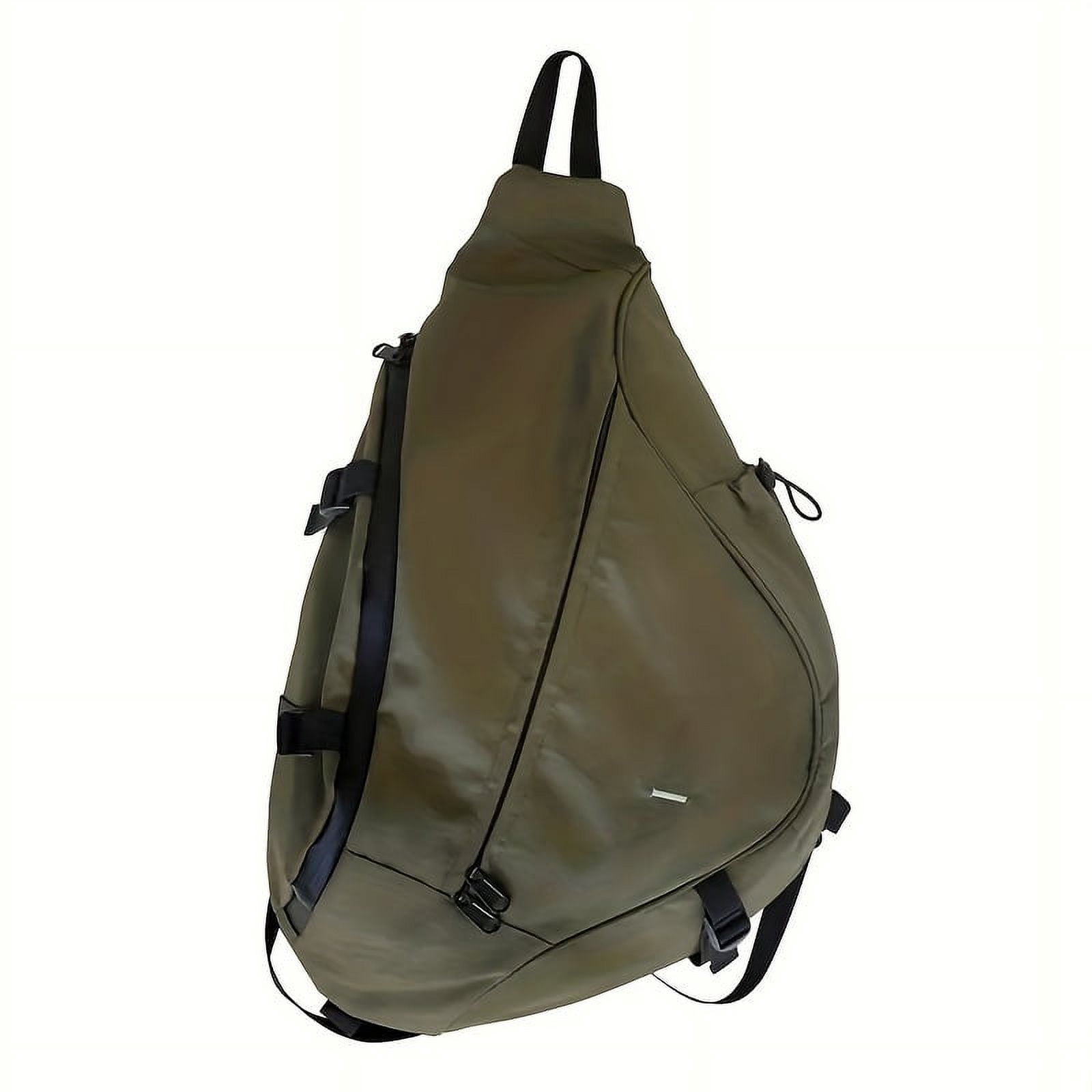 MICHROE Men‘s Trendy Crossbody Bag  Casual Nylon Sports Chest Bag  Multi-functional Large Capacity Travel Sling Bag