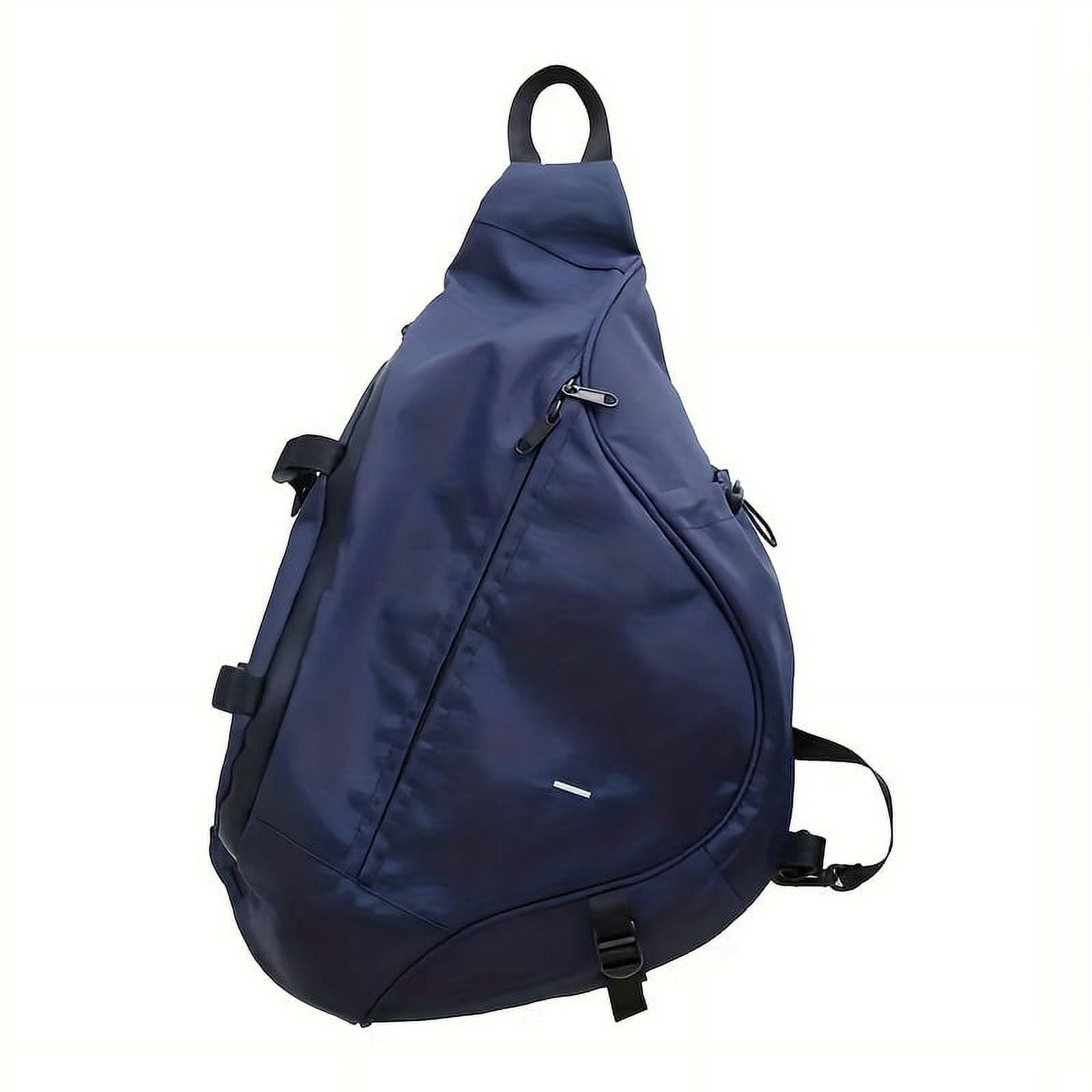 MICHROE Men‘s Trendy Crossbody Bag  Casual Nylon Sports Chest Bag  Multi-functional Large Capacity Travel Sling Bag