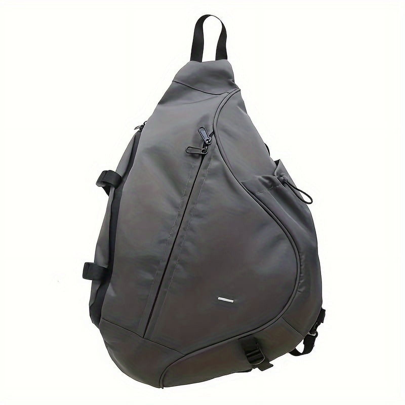 MICHROE Men‘s Trendy Crossbody Bag  Casual Nylon Sports Chest Bag  Multi-functional Large Capacity Travel Sling Bag