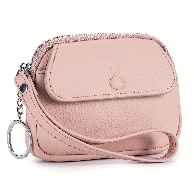 MICHROE Mini Solid Color Coin Purse Zipper Portable Coin Purse Mini Wristlet Bag Walmart