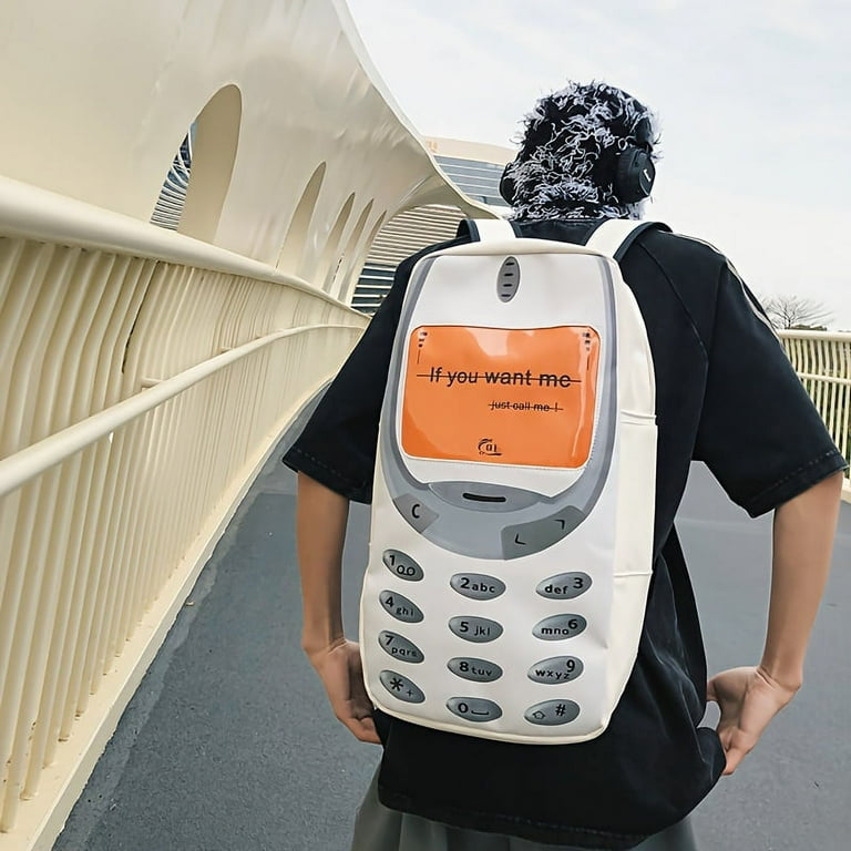 MICHROE Mobile Phone Shaped Print Backpack Novelty Large Capacity Fashionable Rucksack Walmart