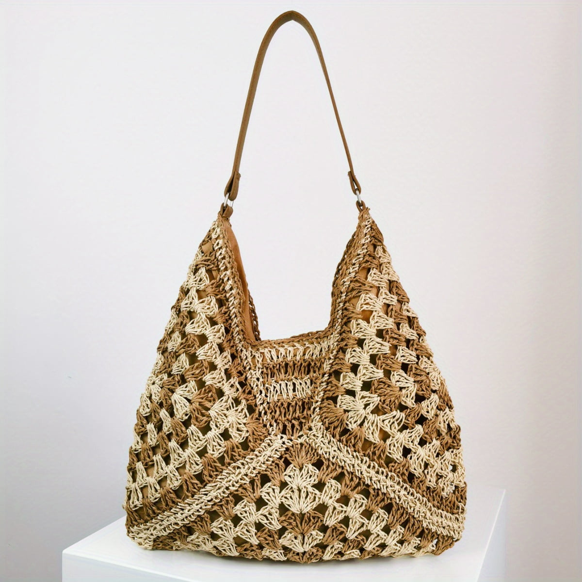 MICHROE Straw Design Hobo Bag Minimalist Woven Shoulder Bag All-Match ...