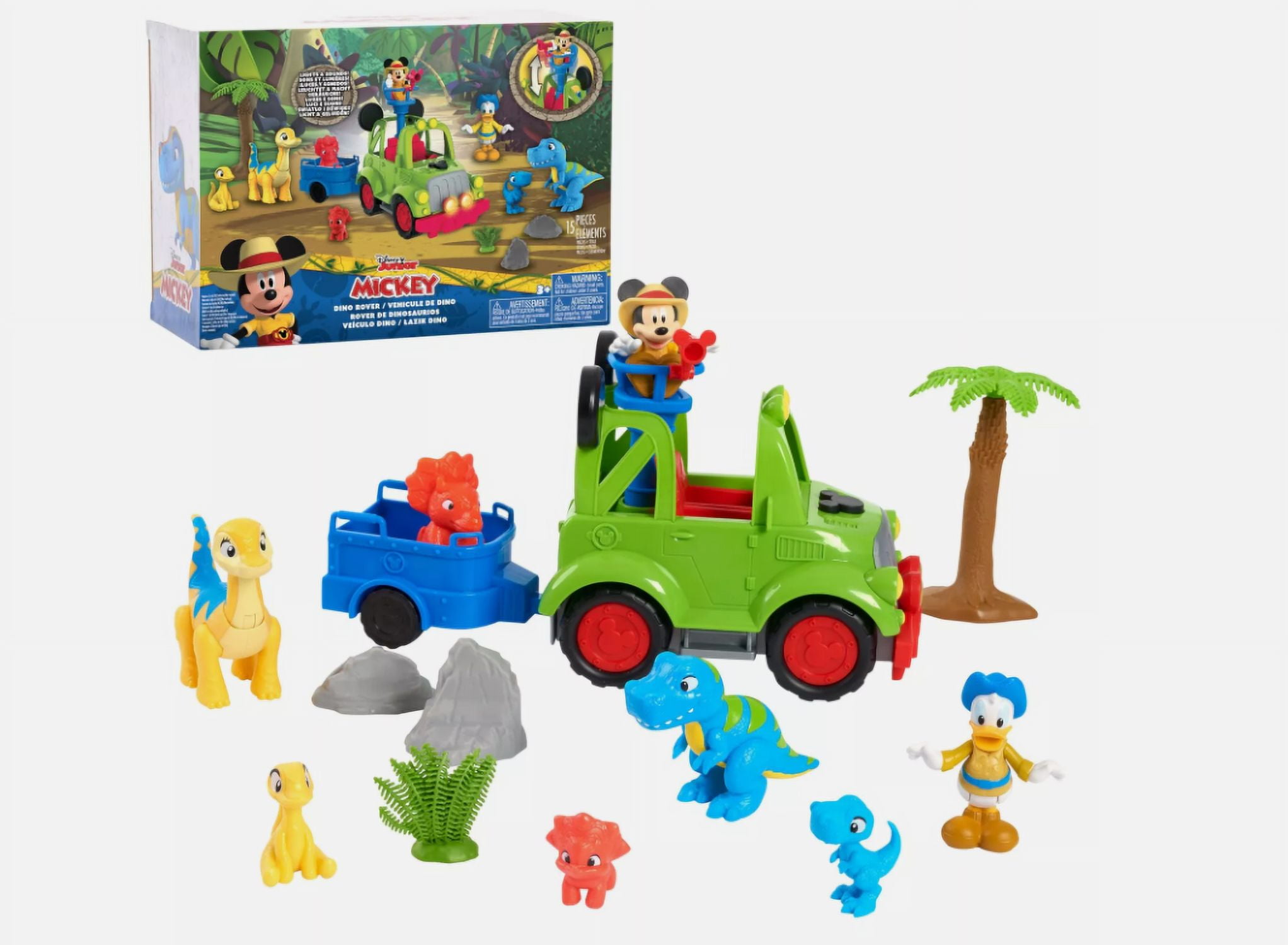 Disney Dino Safari Rover Playset, Toy Vehicle, Figures, Dinosaur
