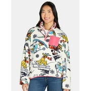 Mickey Mouse & Friends 1/4 Zip Fleece Sweatshirt, Women's