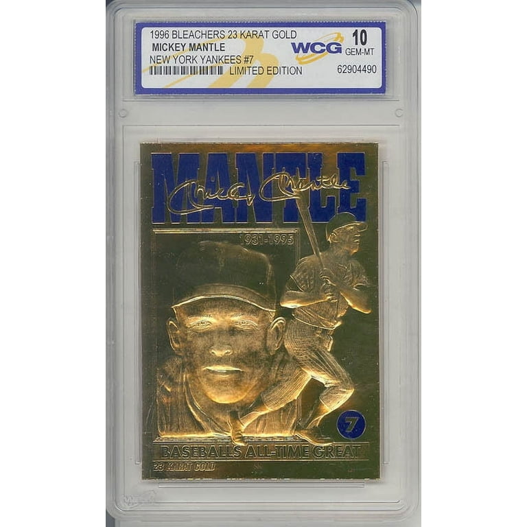 MICKEY MANTLE 1996 23KT Gold Card Baseball's All-Time Great Graded GEM MINT  10 - Walmart.com