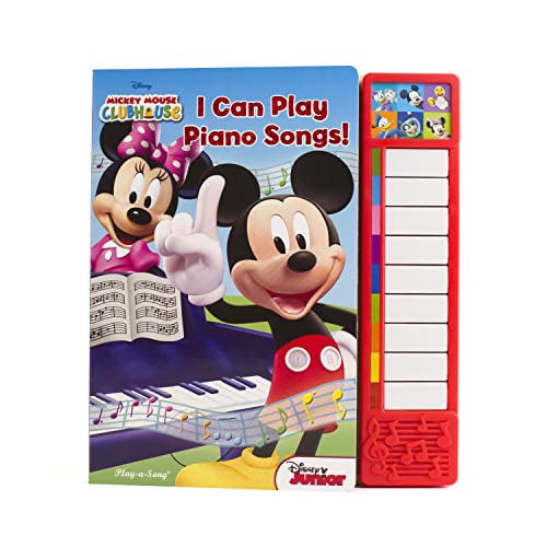 Pre-Owned Little Piano Book Disney Junior Mickey Mouse Clubhouse: I Can Play Piano Songs! Sound Book, (Paperback)