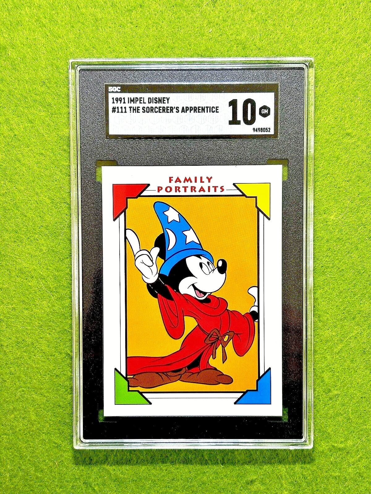 MICKEY MOUSE Disney SGC 10 GEM MINT THE SORCERER'S APPRENTICE 1991 Impel Disney