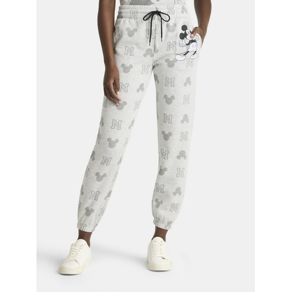 Mickey Mouse Women's Graphic Joggers, Sizes XXS-XXL