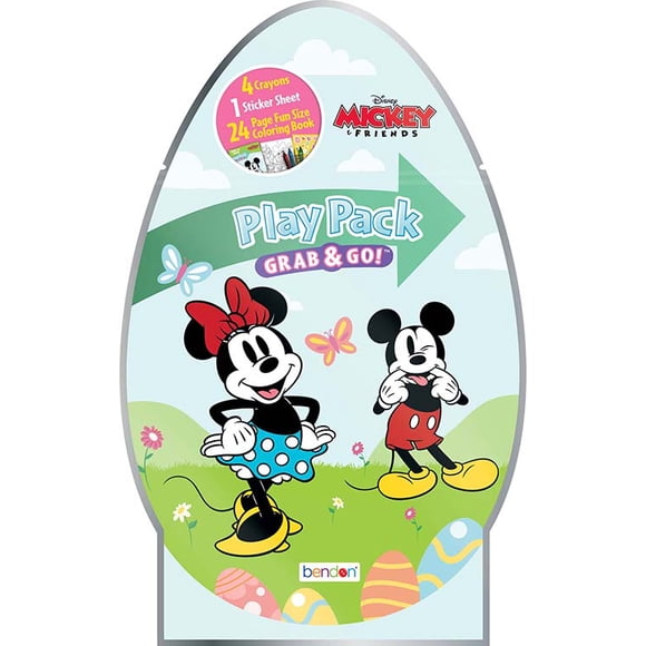 Diseny Mickey Mouse Easter Activity Play Pack with Coloring Book and Mini Crayons, Paperback by Bendon