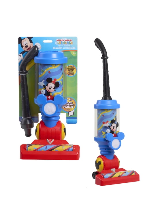 Disney Jr. Mickey Mouse Clubhouse 24-inch Rev-Up Vacuum with Lights & Sounds, Kids Ages 3 and up