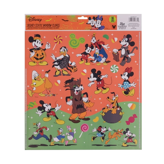 Disney's Mickey Mouse Decorative Halloween Window Clings