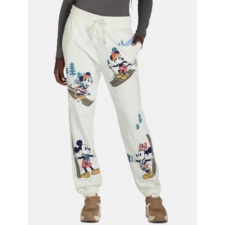 Disney Mickey Mouse Women s Winter Graphic Joggers