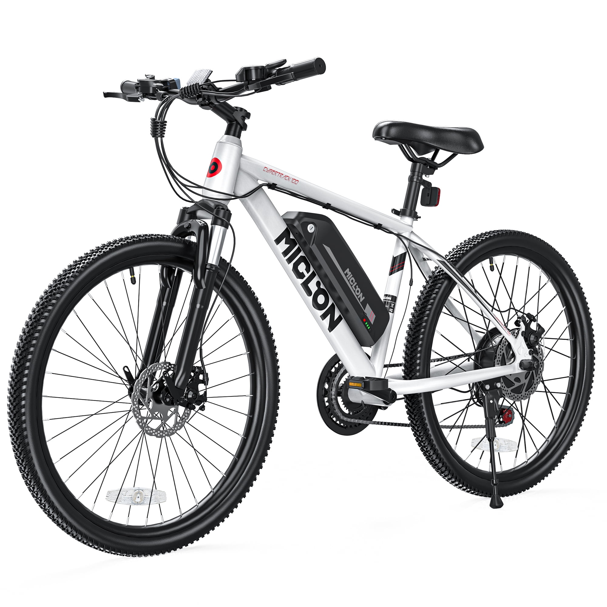 MICLON 26” Electric Mountain Bike for Adults, 350W BAFANG Motor, 36V 10