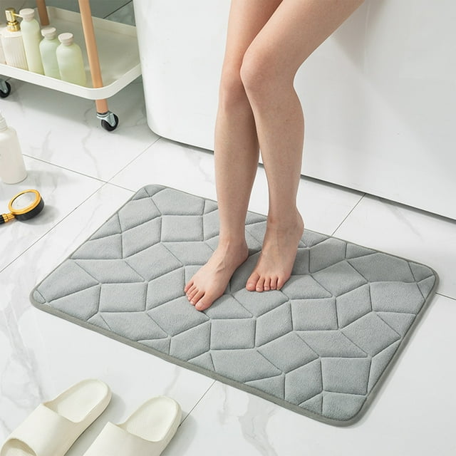 MICLOZYT Bath Mat Rug,Extra Thick Memory Foam Bath Mat,Memory Foam Bath