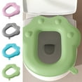 thumbnail image 1 of MICLOZYT Bathroom Toilet Seat Covers,Toilet Seat Cushion with Comfort Foam,Toilet Mat Paste Seat Mat Universal Waterproof Toilet Cover Adsorption Household Toilet Seat Mat Wash Toilet Set Out, 1 of 7