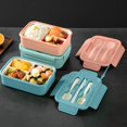 thumbnail image 1 of MICLOZYT Bento Box Adult Clearance,Bento Lunch Box,Divided Food Storage Containers for School Work Travel,Lunch Box With Tableware, 1 of 8