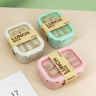 MICLOZYT Bento Box,Bento Lunch Box,Shatterproof Crystal Clear Base, for Dining Out,Work,Under $10