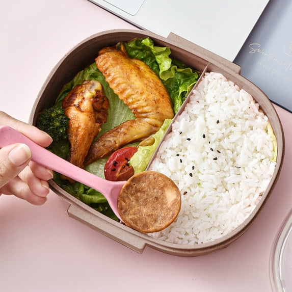 MICLOZYT Bento Box,Bento Lunch Box,with Leak-resistant Dividers and Lid, for Dining Out,Work,Under $10