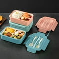 thumbnail image 1 of Bento Box,Lunch Box for,Bento Box for Dining Out,Work,Picnic,Lunch Box With Tableware, 1 of 7