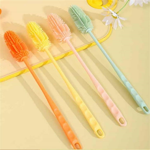 Bottle Brush Water Cup Cleaner,Flexible Bendable Cleaner,Long Handled Cup Brush Multi-purpose Cleaning Brush(1 Pack),Cleaning Glasswares,Mug,Tumblers Or Wine Stemware