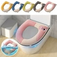 thumbnail image 1 of Bathroom Toilet Seat Covers,Washable and Comfortable,Standard Size,with Adhesive Buckle Little Bears with Handle Toilet Seat Ring, 1 of 10