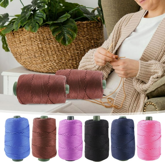 Knitting Yarn Cotton,Yarn for Crochet,Lightweight Yarn for Knitting,Ice Silk Hemp Thread for Weaving Sweater Shawl Scarf Gloves,Dark Blue,Gift for Crocheters Starters