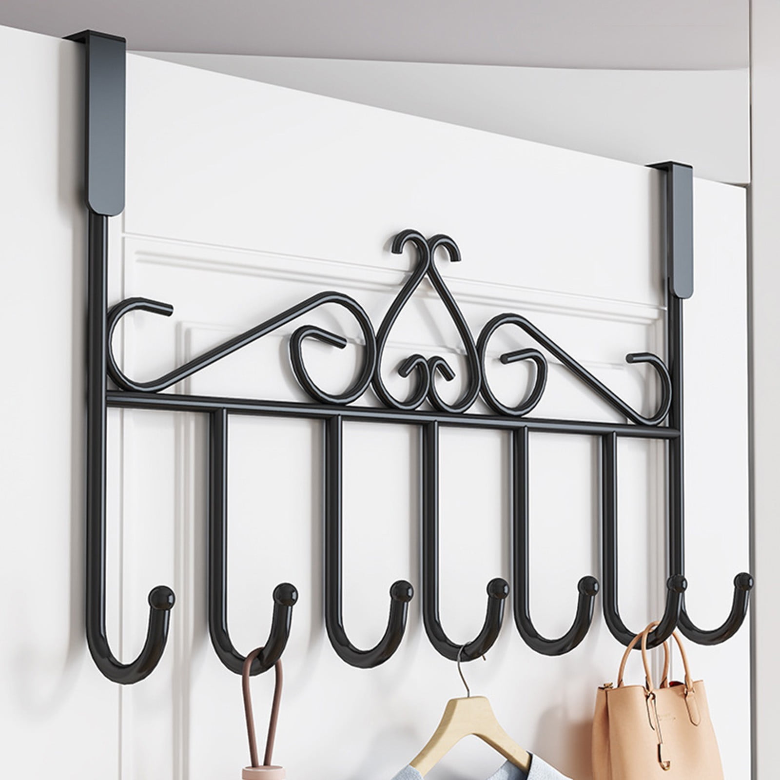 MICLOZYT Clearance,Over The Door Towel Racks for Bathroom with 7 Coat ...
