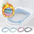 thumbnail image 1 of MICLOZYT Clearance,Toilet Seat Cover Pads,Toilet Seat Cushion with Comfort Foam,Bathroom Toilet Seat Closestool Washable Soft Warmer Mat Cover Pad Cushion, 1 of 5