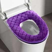 MICLOZYT Clearance,Toilet Seat Covers,Toilet Seat Cover with Comfort Foam,Winter Models Of The Toilet Seat Plush Toilet Seat Cushion Thickened Toilet Seat Washable Toilet Seat Washers
