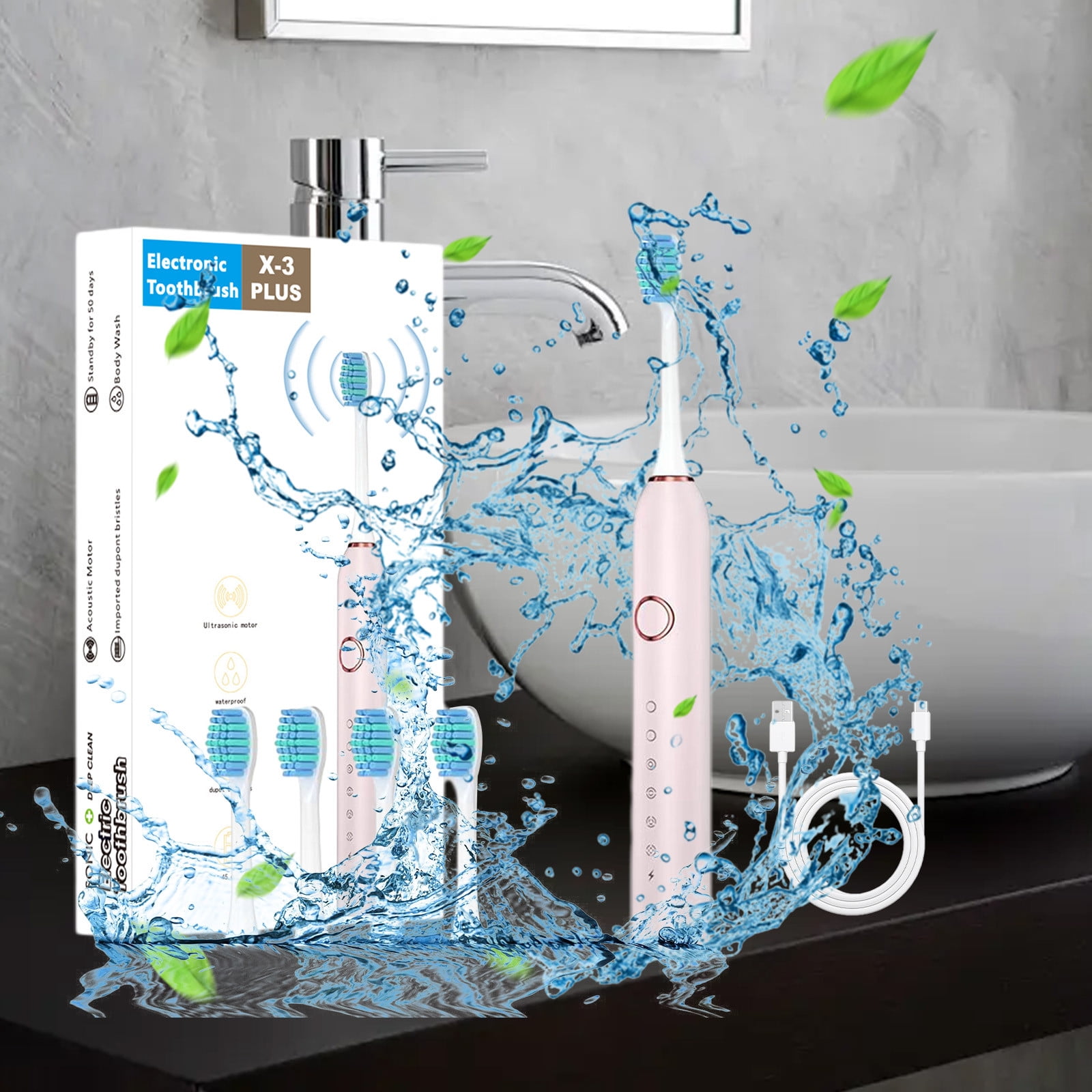 MICLOZYT Electric Toothbrush for Kids,Waterpick Tooth Brush and Flosser