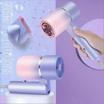 Hair Dryer Blow Dryer with Diffuser,Low Noise Lightweight Thermo-Control Blow Dryer,Professional Hairdryer for Home Travel,Purple