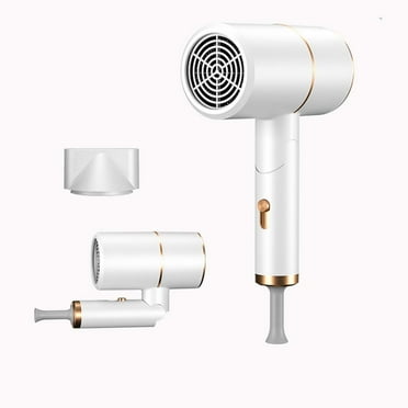 MICLOZYT Hair Dryer with Diffuser,High-Speed Brushless Motor Negative Ionic Blow Dryer,Foldable Hairdryer with Holderer for Normal and Curly Hair,White