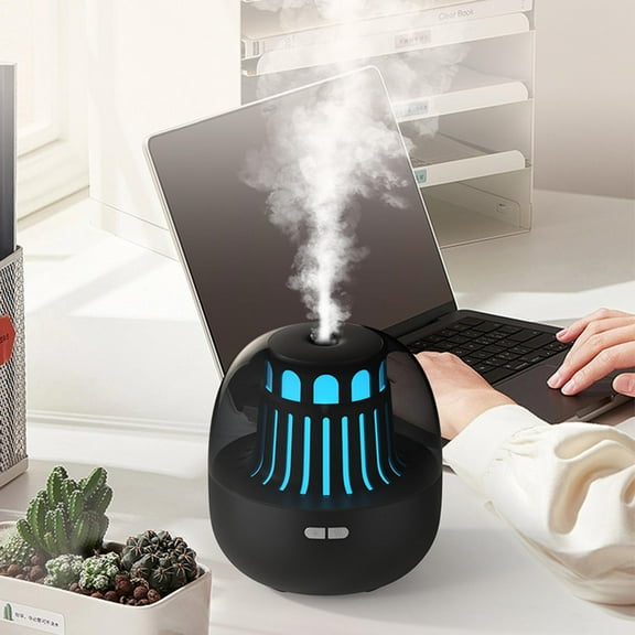Humidifier for Bedroom,Lighthouse Aromatherapy Diffuser,Desktop Humidifier (Black),Spray Aroma Diffuser,Air Humidifier for Home Baby Nursery & Plants