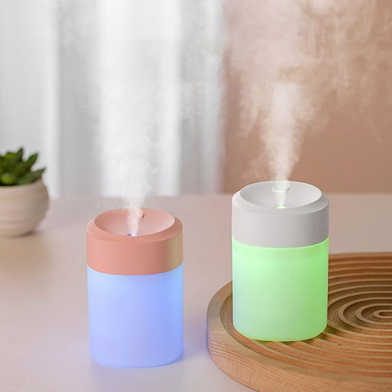 MICLOZYT Humidifier Large Room,Mini Quiet Desktop Cool Mist Humidifier with Night Light (White),Air Humidifier for Home Baby Nursery & Plants