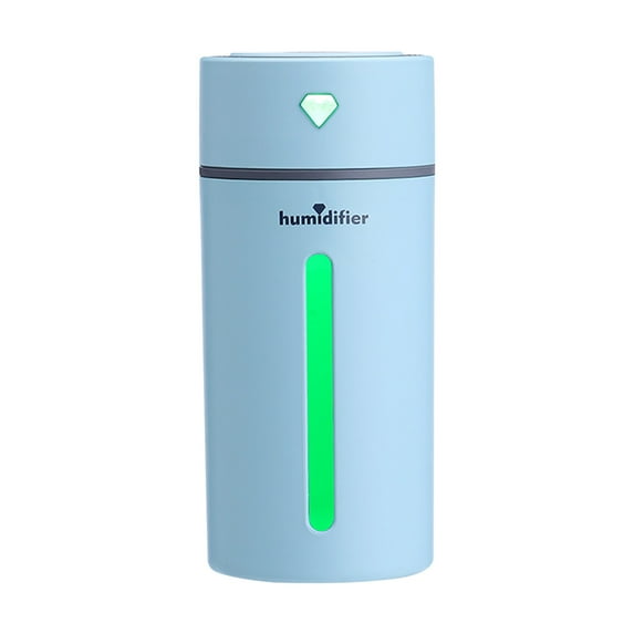 Humidifier Large Room,Portable Quiet Diamond Cup Desktop Cool Mist Humidifier (Sky Blue),for Baby Nursery and Plant