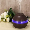 thumbnail image 1 of Humidifier Large Room,Quiet Dark Wood Texture Cool Mist Humidifier with Colored Lights,for Baby Nursery and Plant, 1 of 4