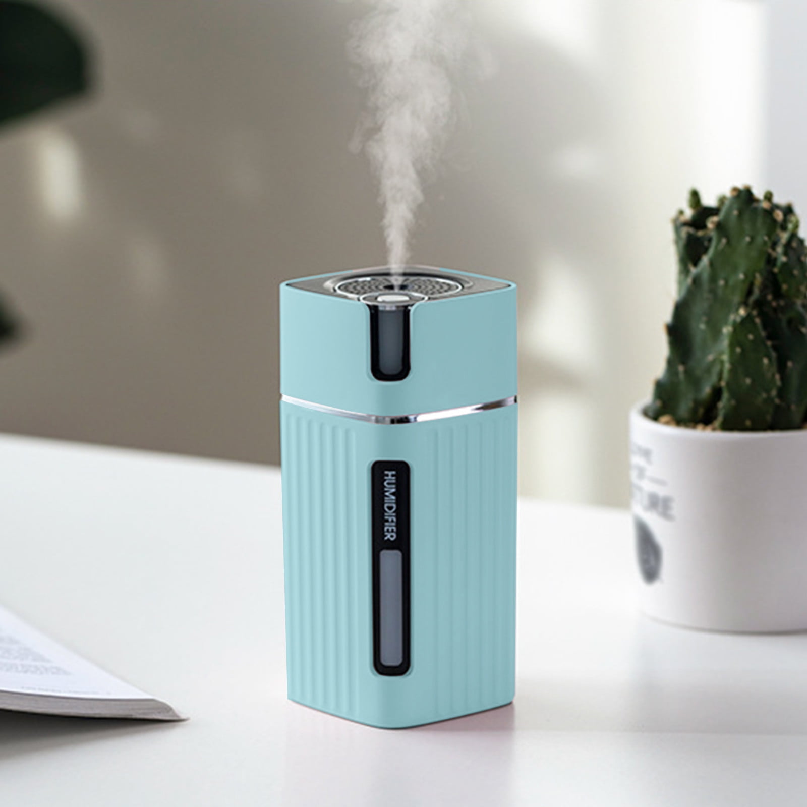 Humidifier Large Room,USB Car Humidifier, Gradient and Fixed Color Mini Desktop Humidifier,for Large Room,Plants,Nursery,Office BPA FREE