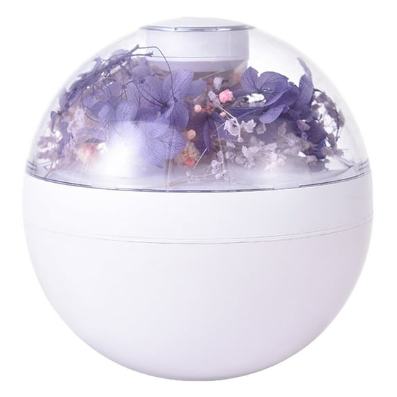 Humidifier for Bedroom,200Ml Everlasting Flower USB Aromatherapy Humidifier (Purple),for Baby Nursery and Plant