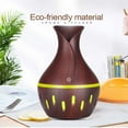 thumbnail image 1 of MICLOZYT Humidifiers for Bedroom,Led Vase Humidifier Dark Wood Grain,Auto Shut-off and BPA-Free for Safety, 1 of 7