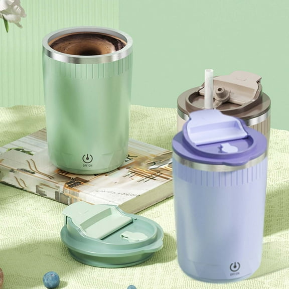Self Stirring Cup,Automatic Magnetic Mixing Cup,Rotating Home Office Travel Mixing Cup,High Speed Mixing Cup