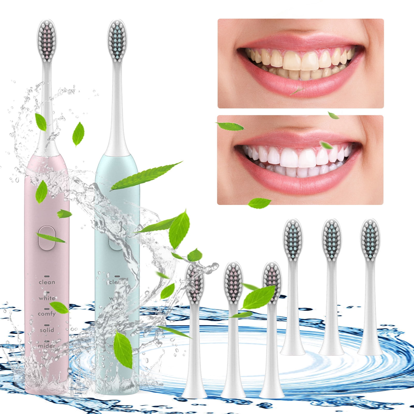 MICLOZYT Ultra Whitening Toothbrush,Extra Soft Bristles Electric