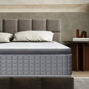 "lemontalking 14"" Gel Memory Foam Spring Hybrid Mattress, Queen Size, CertiPUR Certified, Hypoallergenic"