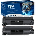 thumbnail image 1 of 79A Toner Cartridge 2-Pack Compatible for HP CF279A 79A Work with Pro MFP M26nw M26a M12w M12a Printer (Black), 1 of 6