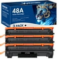thumbnail image 1 of MICOTONER 3-Pack Compatible Toner Cartridge for HP CF248A 48A LaserJet Pro M15A M15W M16A M16W LaserJet MFP M28A M28W M29A Printer (Black), 1 of 6