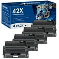 thumbnail image 1 of MICOTONER 4-Pack Compatible Toner Cartridge for HP Q5942X 42X Work with HP LaserJet 4200dtn 4300dtn 4250dtn 4350dtn 4345mfp Printer (Black), 1 of 6