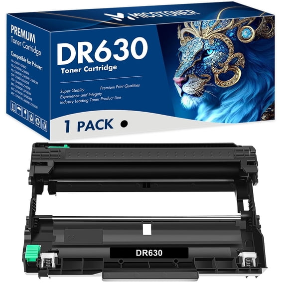 MICOTONER Compatible Drum Unit for Brother Drum DR630 DR-630 DR 630 MFC-L2700DW DCP-L2540DW HL-L2380DW HL-L2360DW MFC-L2740DW Printer (Black 1-Pack)