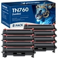 thumbnail image 1 of MICOTONER TN-760 High Yield Toner Cartridge Compatible for Brother TN760 TN 760 TN-760 TN730 TN-730 DCP-L2550DW HL-L2350DW HL-L2370DW MFC-L2710DW MFC-2750DW MFC-L2690DW (Black 8-Pack), 1 of 6