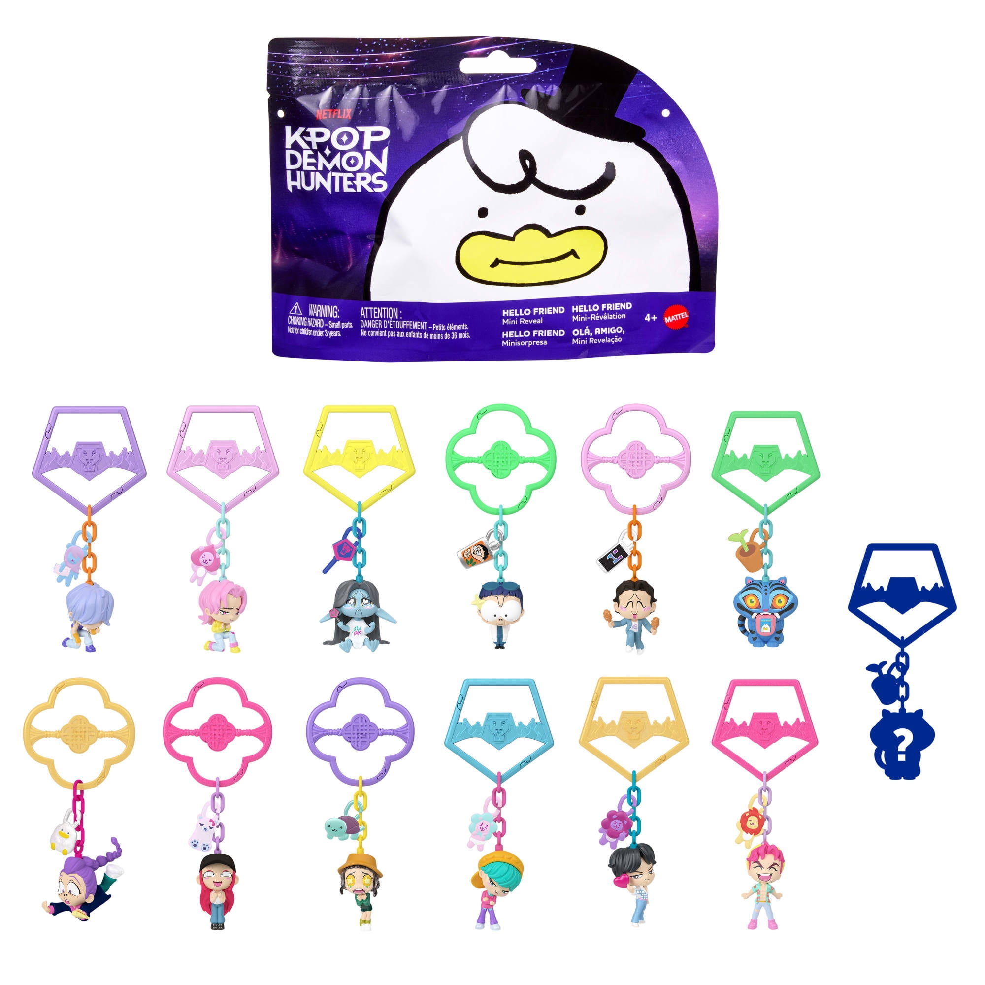 KPop Demon Hunters, Mini Collectible Keychain Figures, HUNTR/X