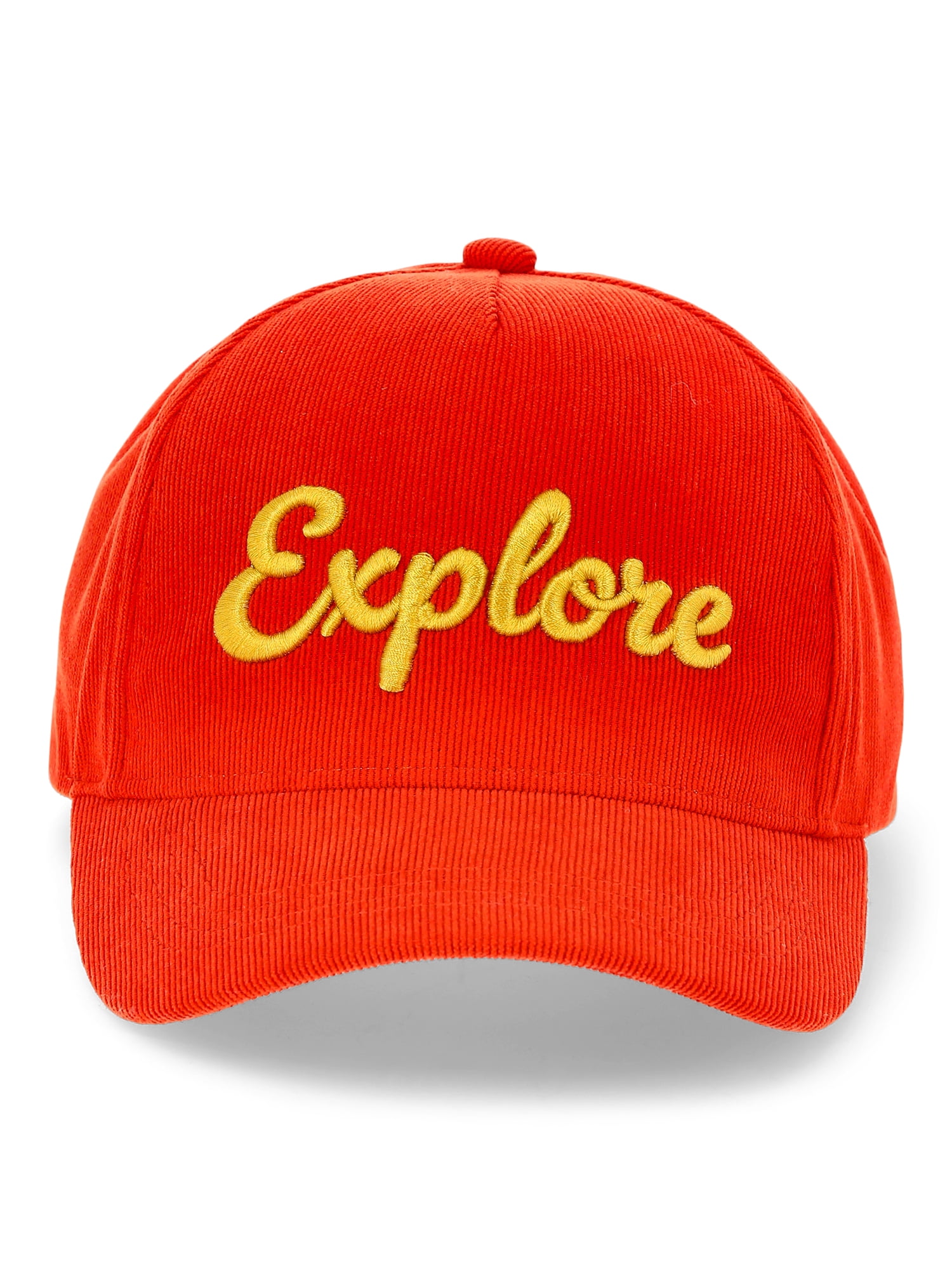 Wonder Nation Boys Corduroy Baseball Hat with Embroidery, One Size Fits Most