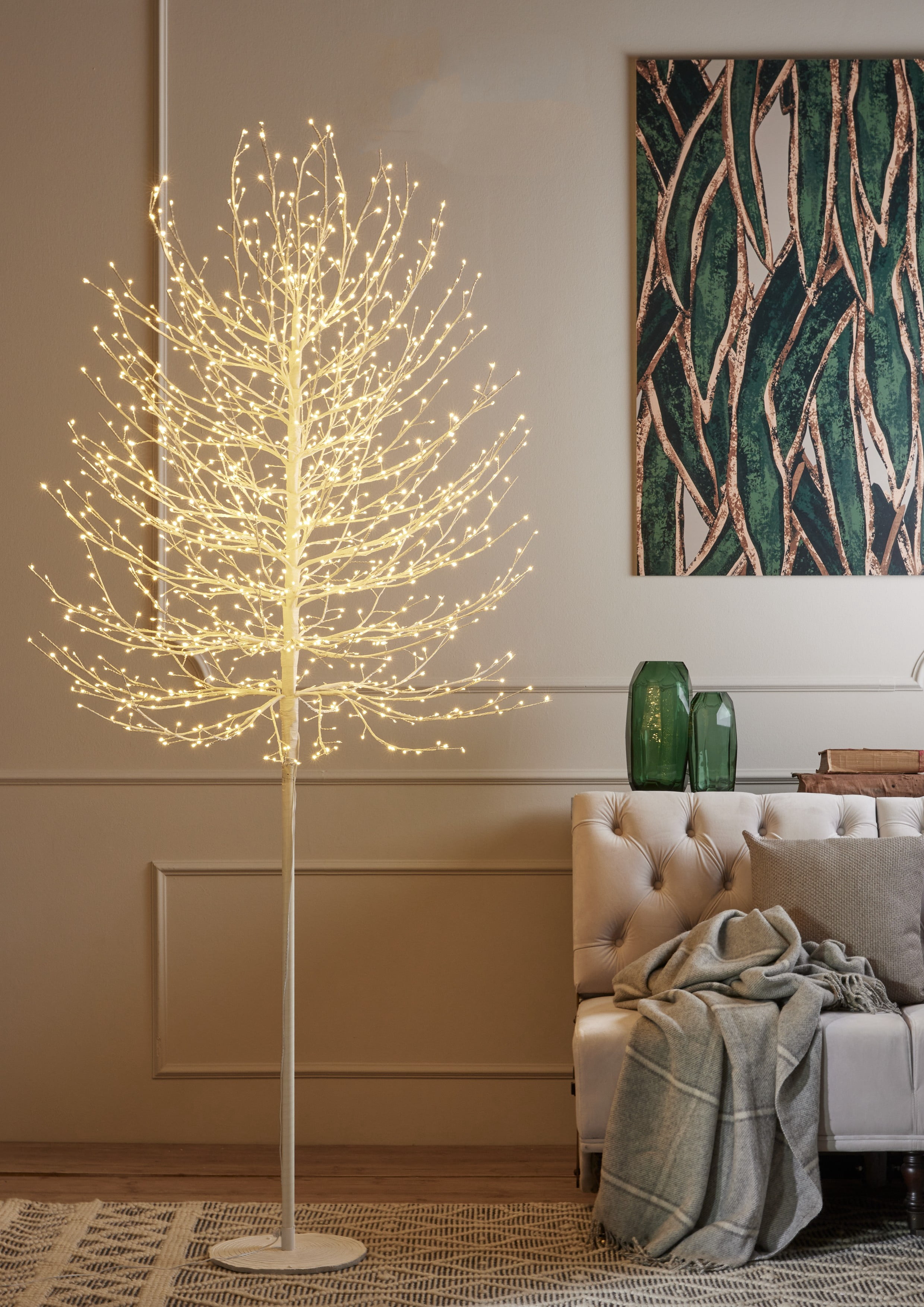 MICRO DOT BLACK TREE 210CM